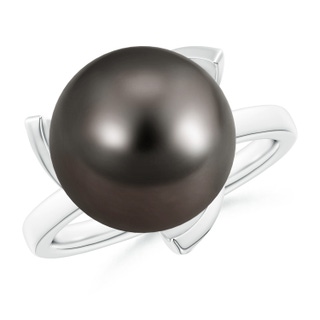 12mm AAA Trillium Tahitian Pearl Solitaire Ring in White Gold