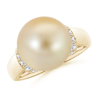 Round AAA Golden South Sea Cultured Pearl