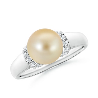 Round AAA Golden South Sea Cultured Pearl