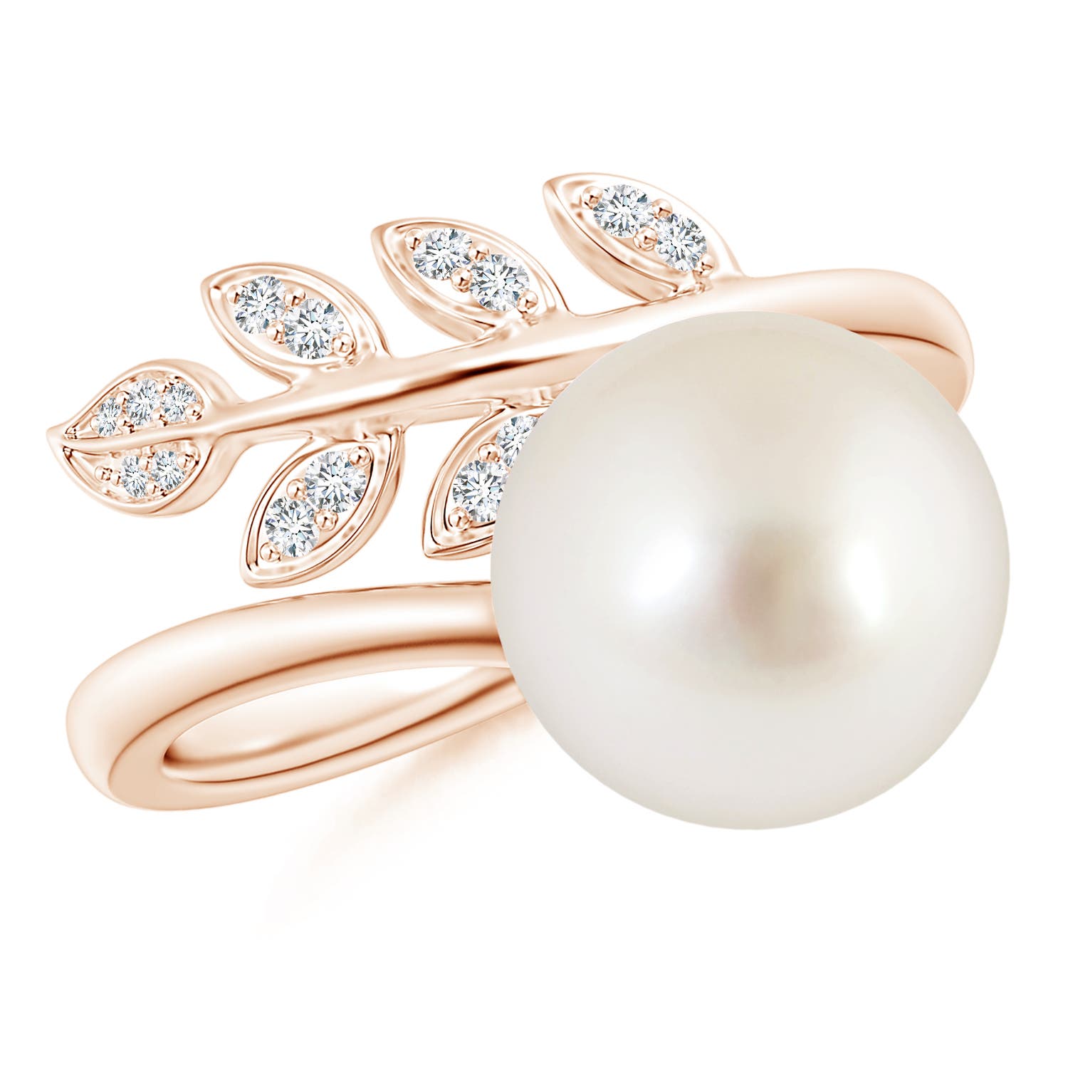 Fashion Rose Gold South Sea Cultured Pearl Rings
