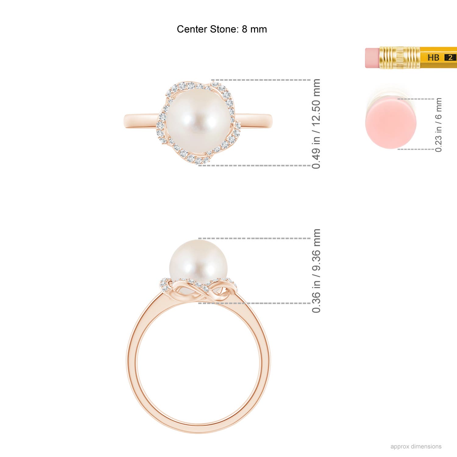 AAAA / 3.85 CT / 14 KT Rose Gold