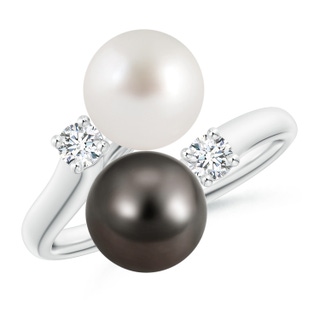8mm AAA South Sea & Tahitian Pearl Ring in White Gold