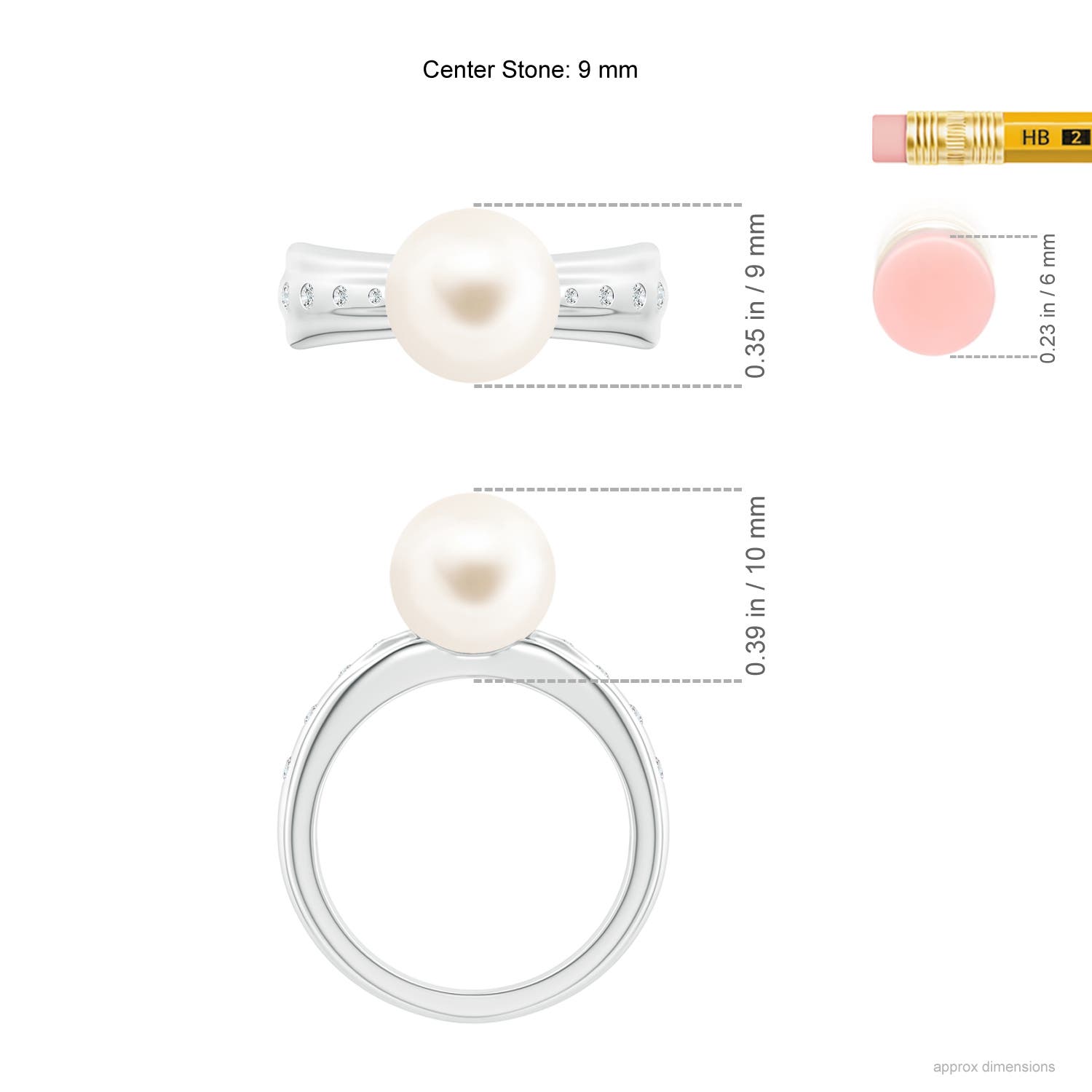 AAA / 5.37 CT / 14 KT White Gold