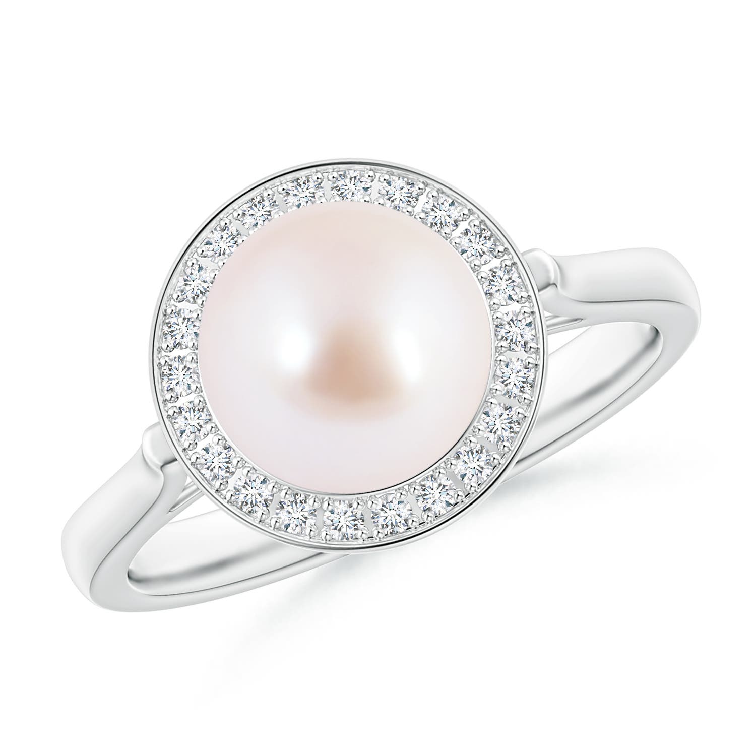 3 layer Akoya Pearl Ring with an Adjustable Chain