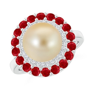 Round AAA Golden South Sea Cultured Pearl