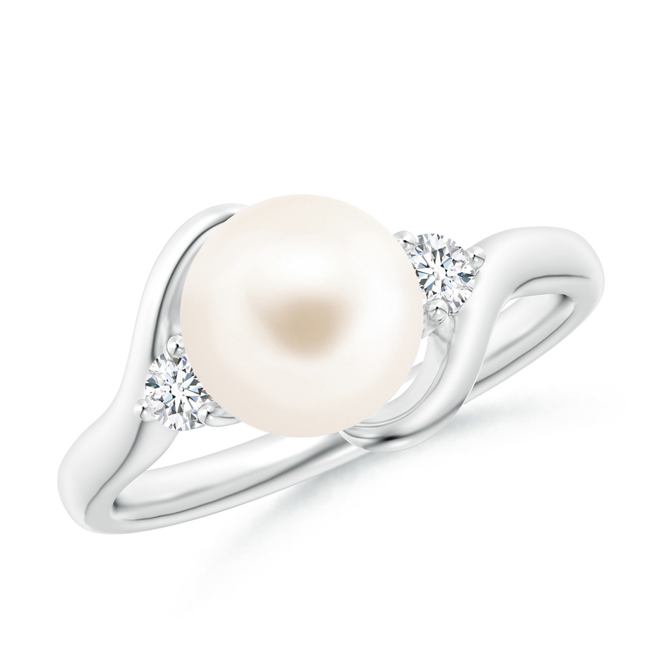 8mm AAA Classic Freshwater Pearl Bypass Ring in P950 Platinum 