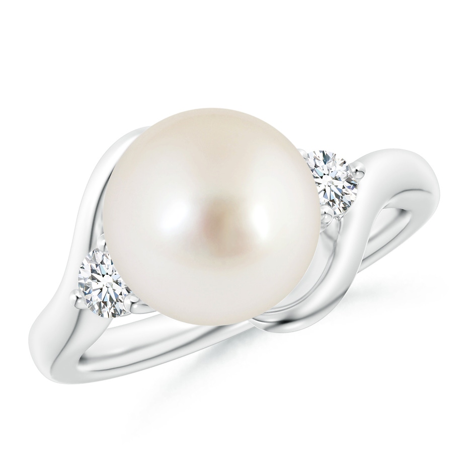 10mm AAAA Classic South Sea Pearl Bypass Ring in P950 Platinum 