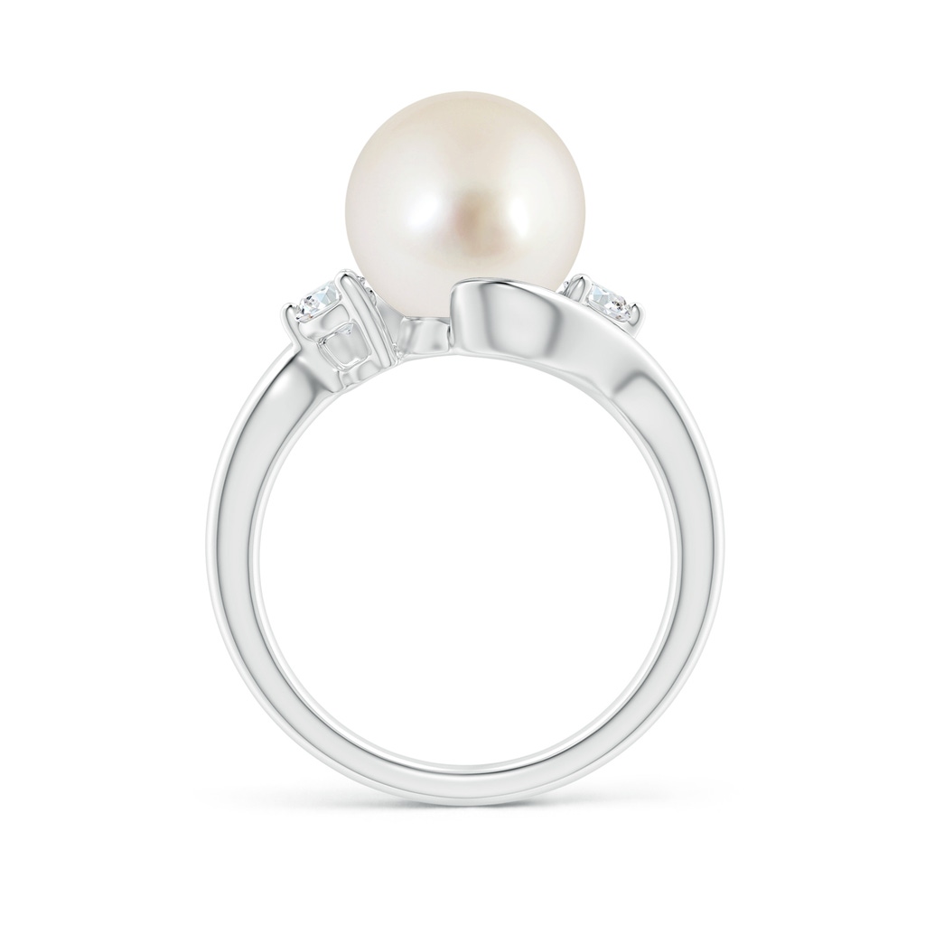 10mm AAAA Classic South Sea Pearl Bypass Ring in P950 Platinum Side 1