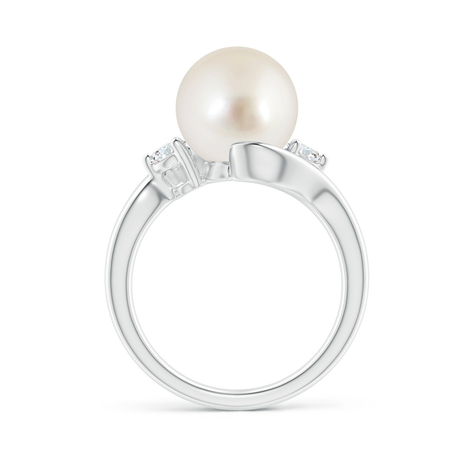 10mm AAAA Classic South Sea Pearl Bypass Ring in P950 Platinum side 1