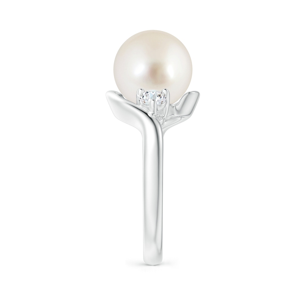 10mm AAAA Classic South Sea Pearl Bypass Ring in P950 Platinum Side 2