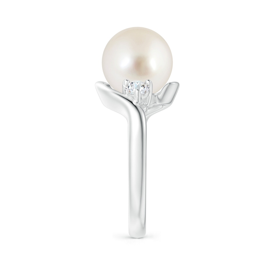 10mm AAAA Classic South Sea Pearl Bypass Ring in P950 Platinum side 2