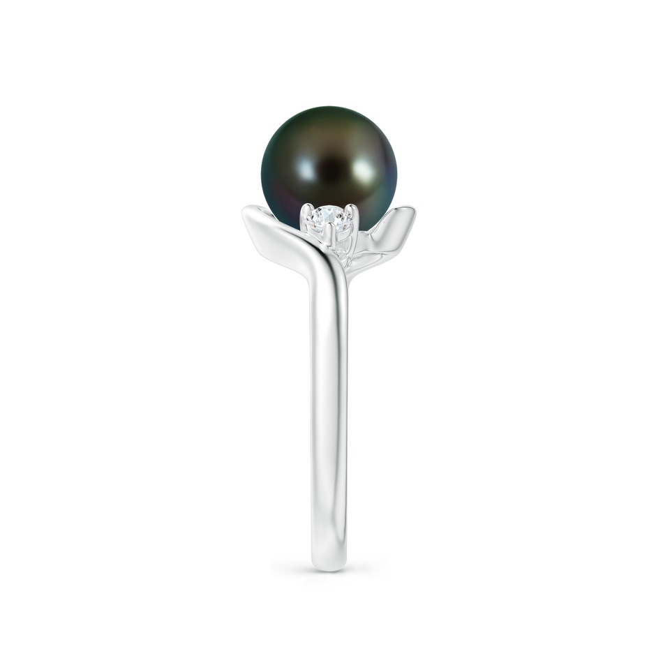 8mm AAAA Classic Tahitian Pearl Bypass Ring in P950 Platinum side 2