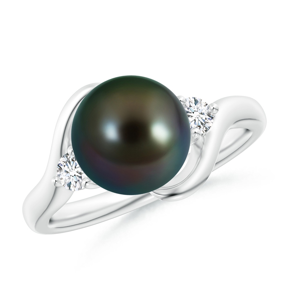 9mm AAAA Classic Tahitian Pearl Bypass Ring in P950 Platinum 
