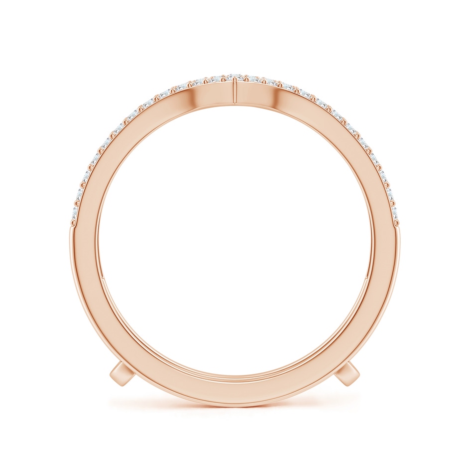 1.1mm GVS2 Diamond Chevron Ring Wrap in Rose Gold side 199