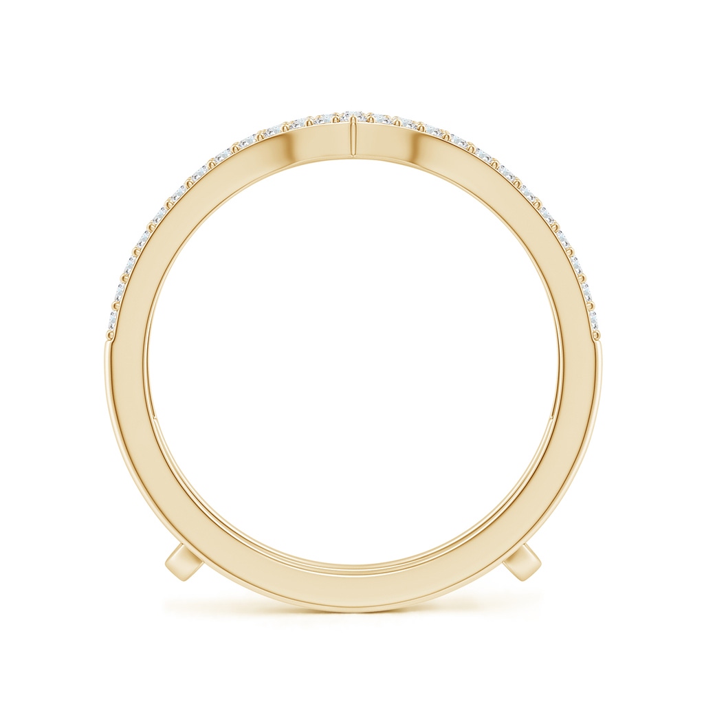 1.1mm GVS2 Diamond Chevron Ring Wrap in Yellow Gold - side 199