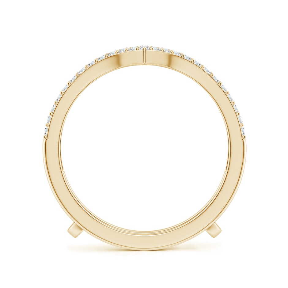 1.1mm GVS2 Diamond Chevron Ring Wrap in Yellow Gold side 199