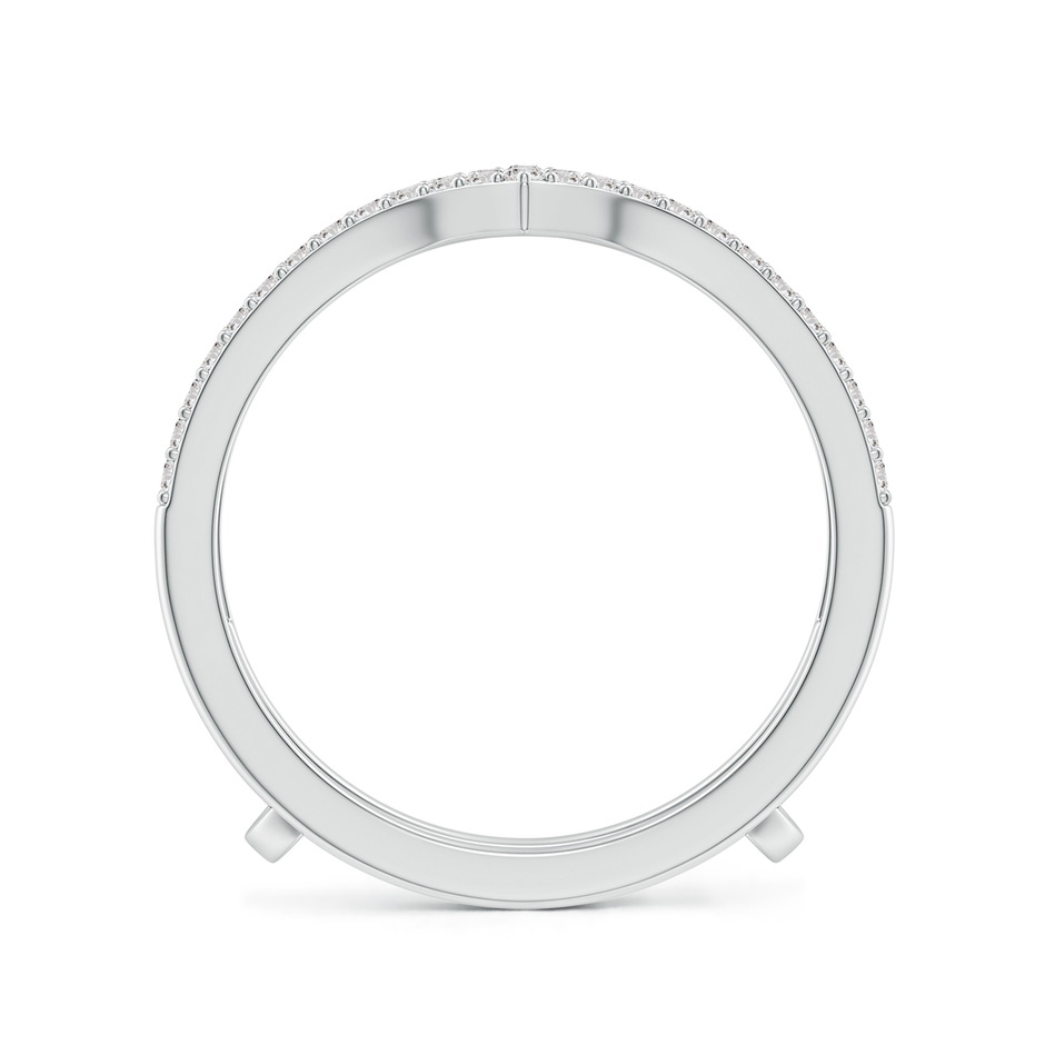 1.1mm IJI1I2 Diamond Chevron Ring Wrap in White Gold side 199