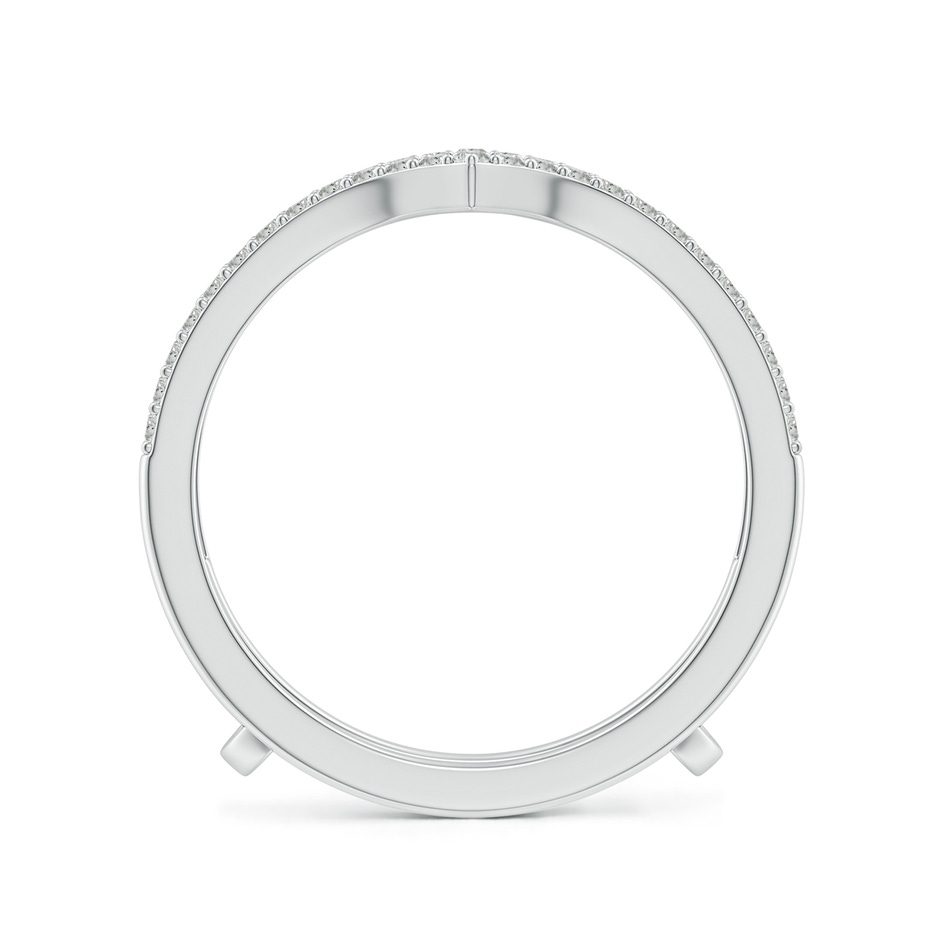 1.1mm KI3 Diamond Chevron Ring Wrap in White Gold side 199