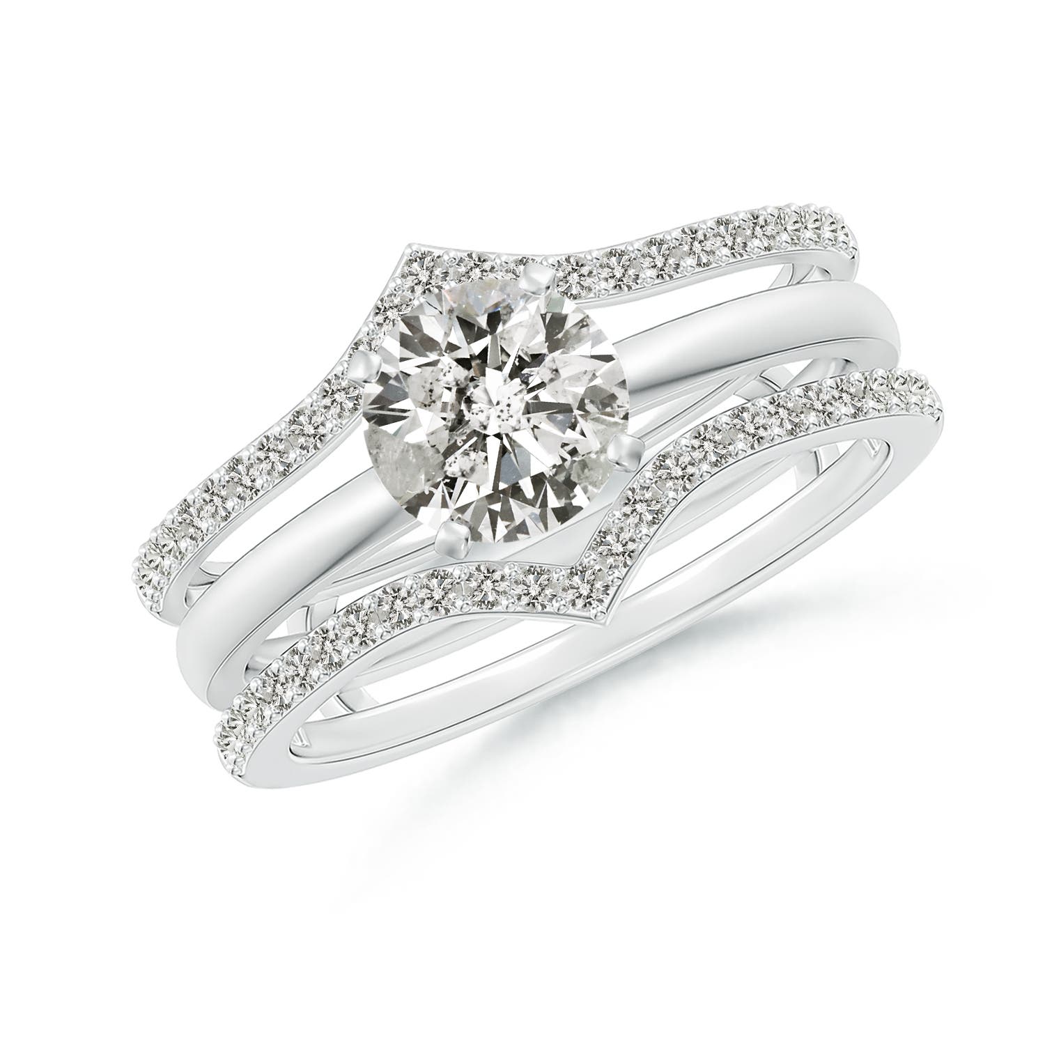 K, I3 / 0.3 CT / 14 KT White Gold