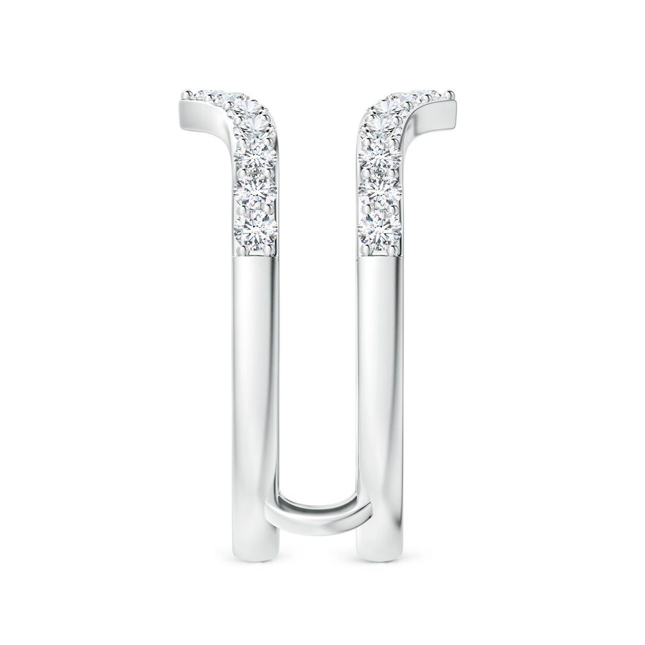 1.9mm GVS2 Diamond Chevron Ring Wrap in P950 Platinum side 299