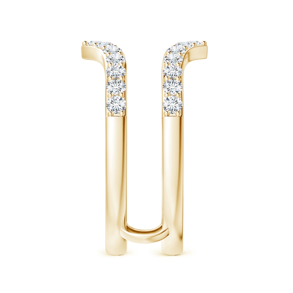 1.9mm GVS2 Diamond Chevron Ring Wrap in Yellow Gold side 299
