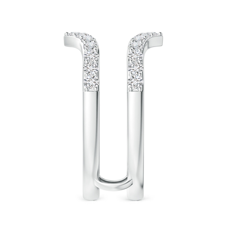 1.9mm HSI2 Diamond Chevron Ring Wrap in P950 Platinum side 299