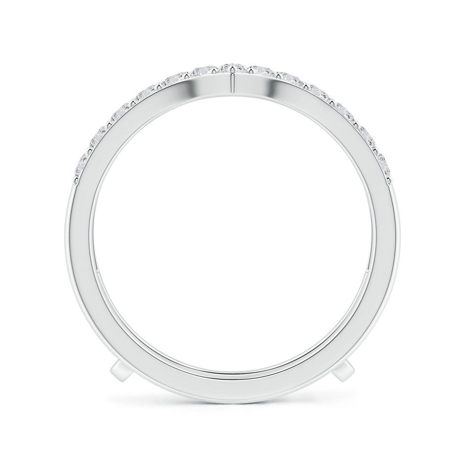 1.9mm HSI2 Diamond Chevron Ring Wrap in White Gold side 199