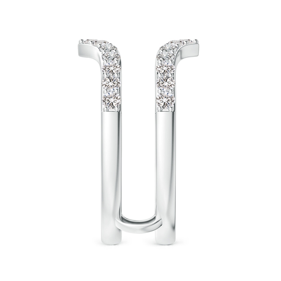 1.9mm IJI1I2 Diamond Chevron Ring Wrap in White Gold side 299