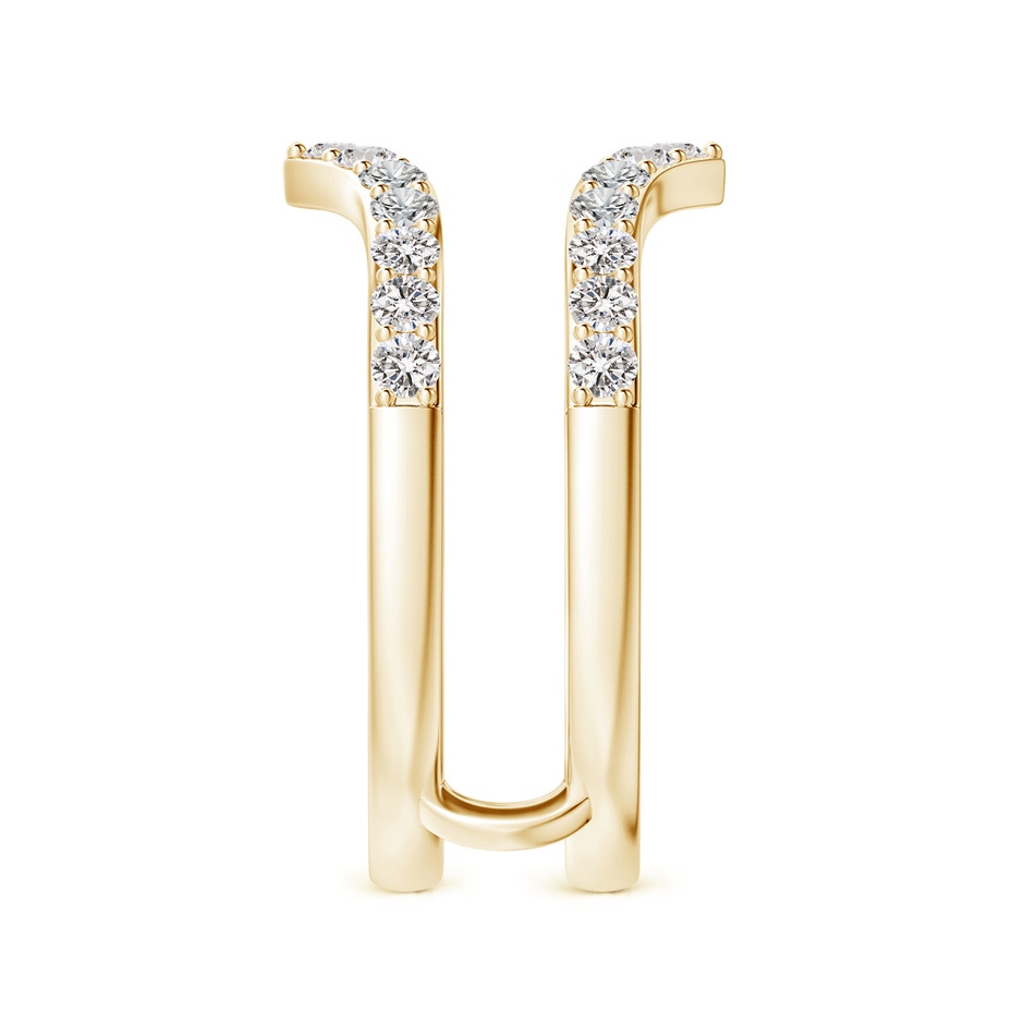 1.9mm IJI1I2 Diamond Chevron Ring Wrap in Yellow Gold side 299