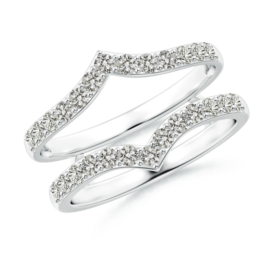 1.9mm KI3 Diamond Chevron Ring Wrap in P950 Platinum 