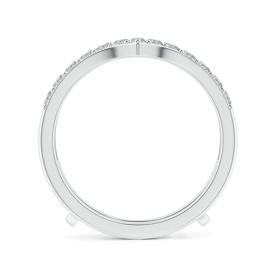 1.9mm KI3 Diamond Chevron Ring Wrap in P950 Platinum side 199