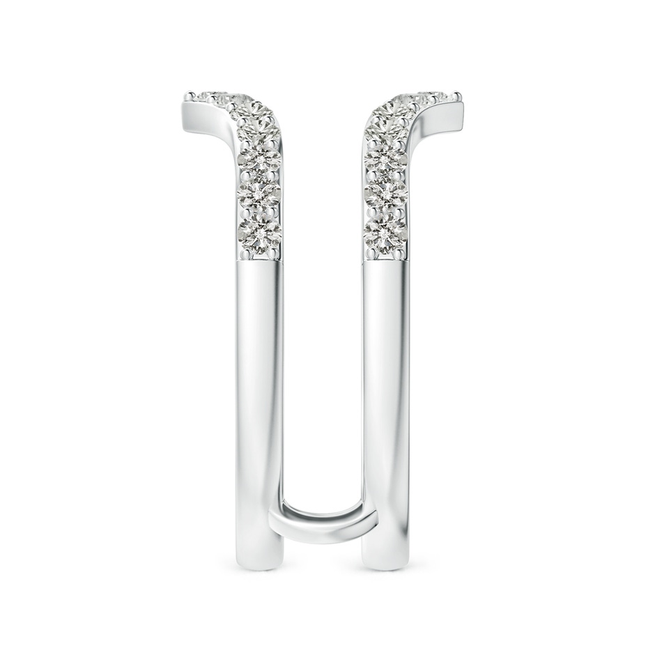 1.9mm KI3 Diamond Chevron Ring Wrap in P950 Platinum side 299