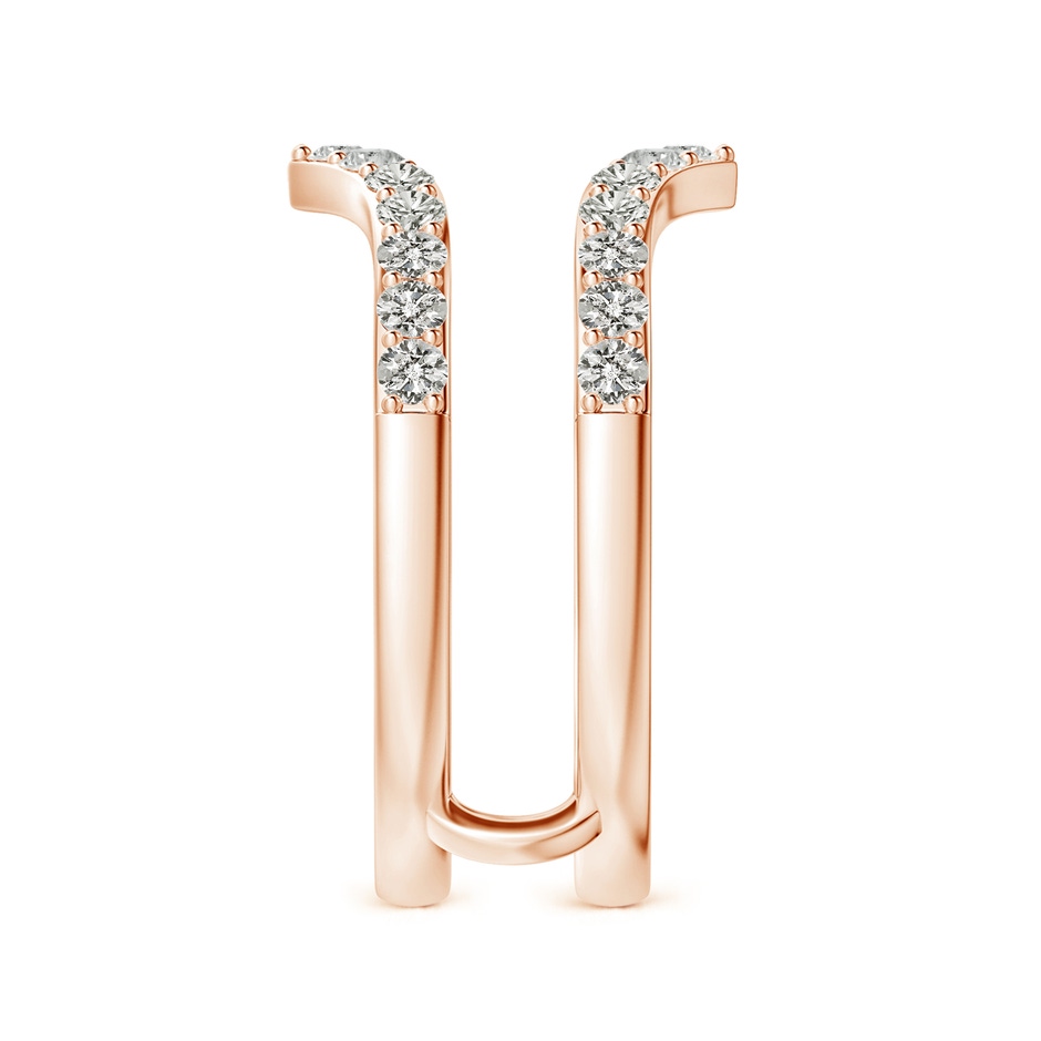 1.9mm KI3 Diamond Chevron Ring Wrap in Rose Gold side 299