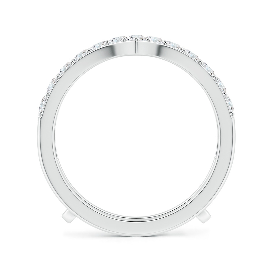 2.1mm GVS2 Diamond Chevron Ring Wrap in P950 Platinum side 199