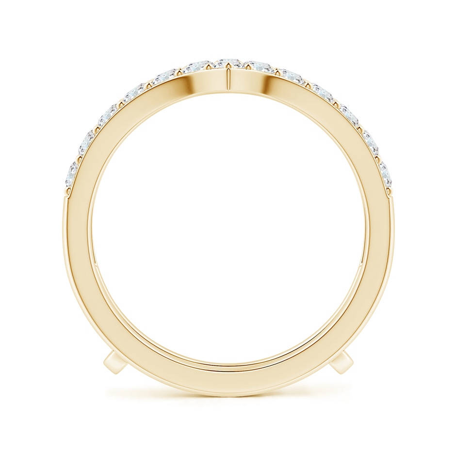 2.1mm GVS2 Diamond Chevron Ring Wrap in Yellow Gold side 199