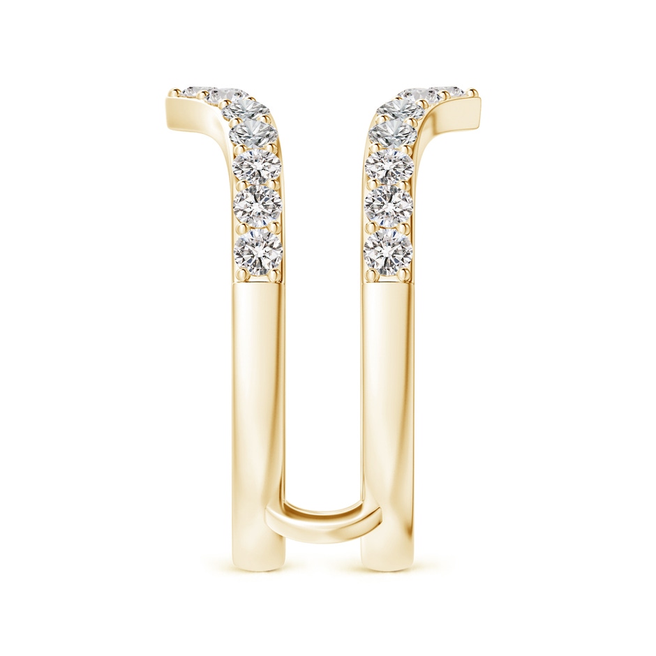 2.1mm IJI1I2 Diamond Chevron Ring Wrap in 18K Yellow Gold side 299