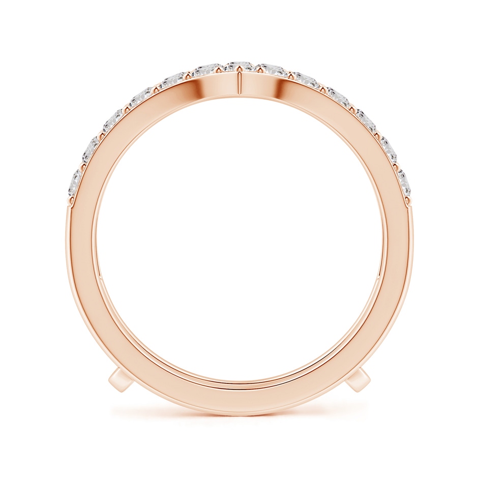 2.1mm IJI1I2 Diamond Chevron Ring Wrap in Rose Gold side 199