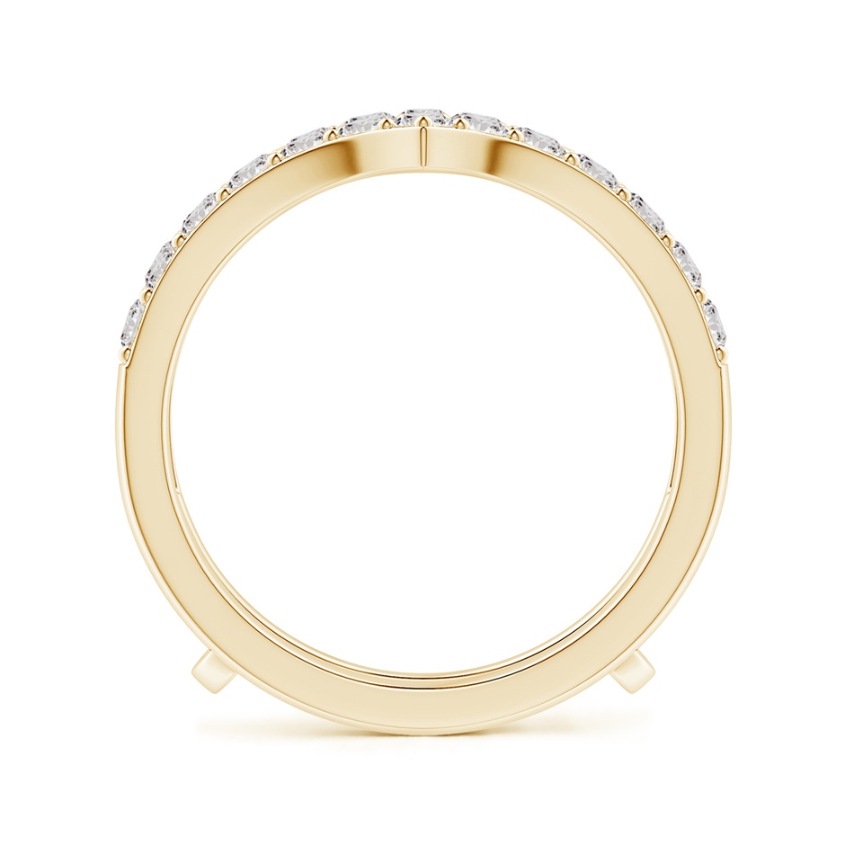 2.1mm IJI1I2 Diamond Chevron Ring Wrap in Yellow Gold side 199