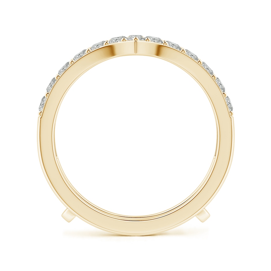 2.1mm KI3 Diamond Chevron Ring Wrap in Yellow Gold side 199