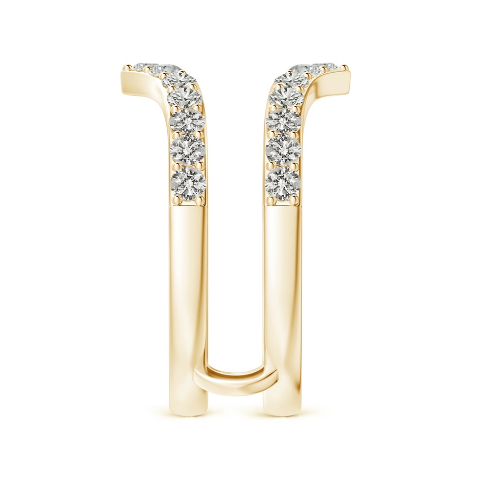 2.1mm KI3 Diamond Chevron Ring Wrap in Yellow Gold side 299
