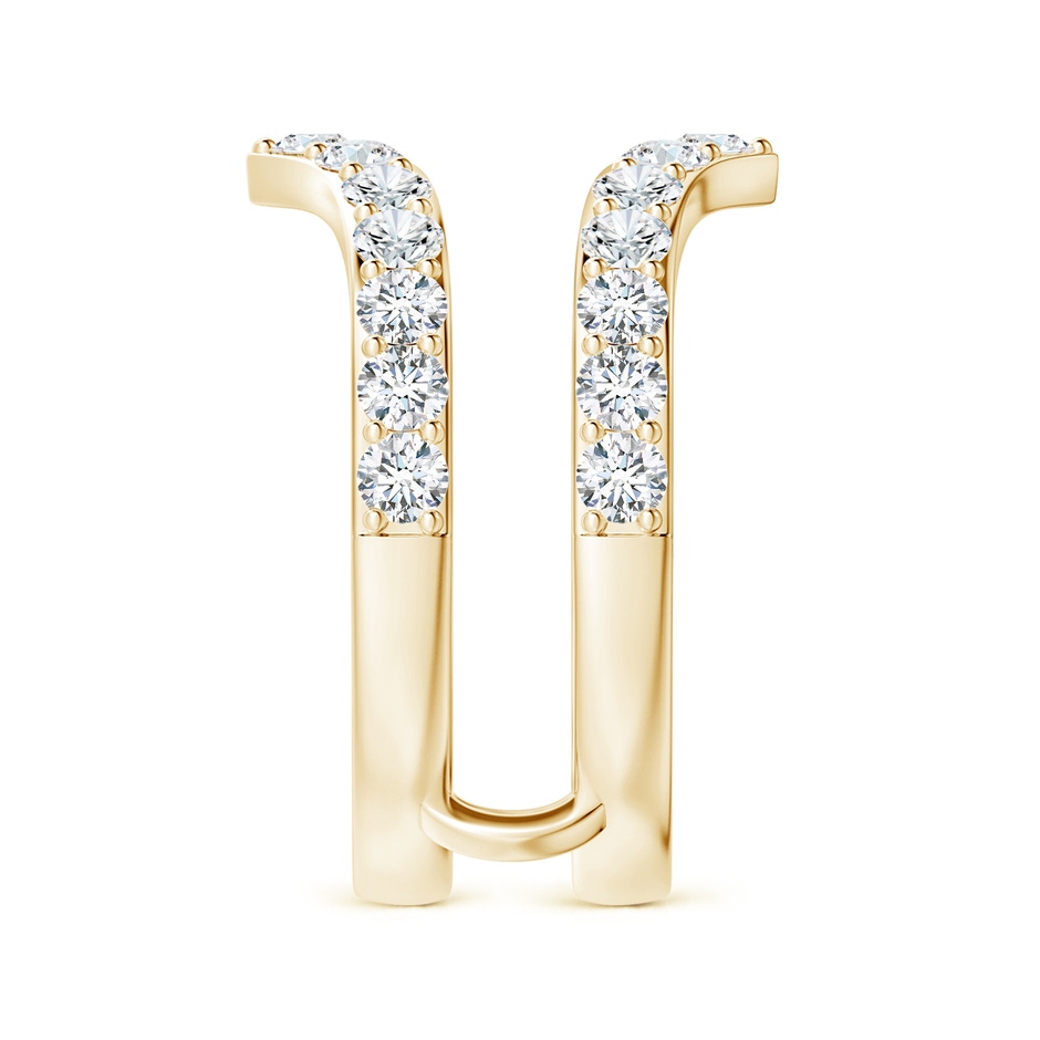 2.4mm GVS2 Diamond Chevron Ring Wrap in 18K Yellow Gold side 299