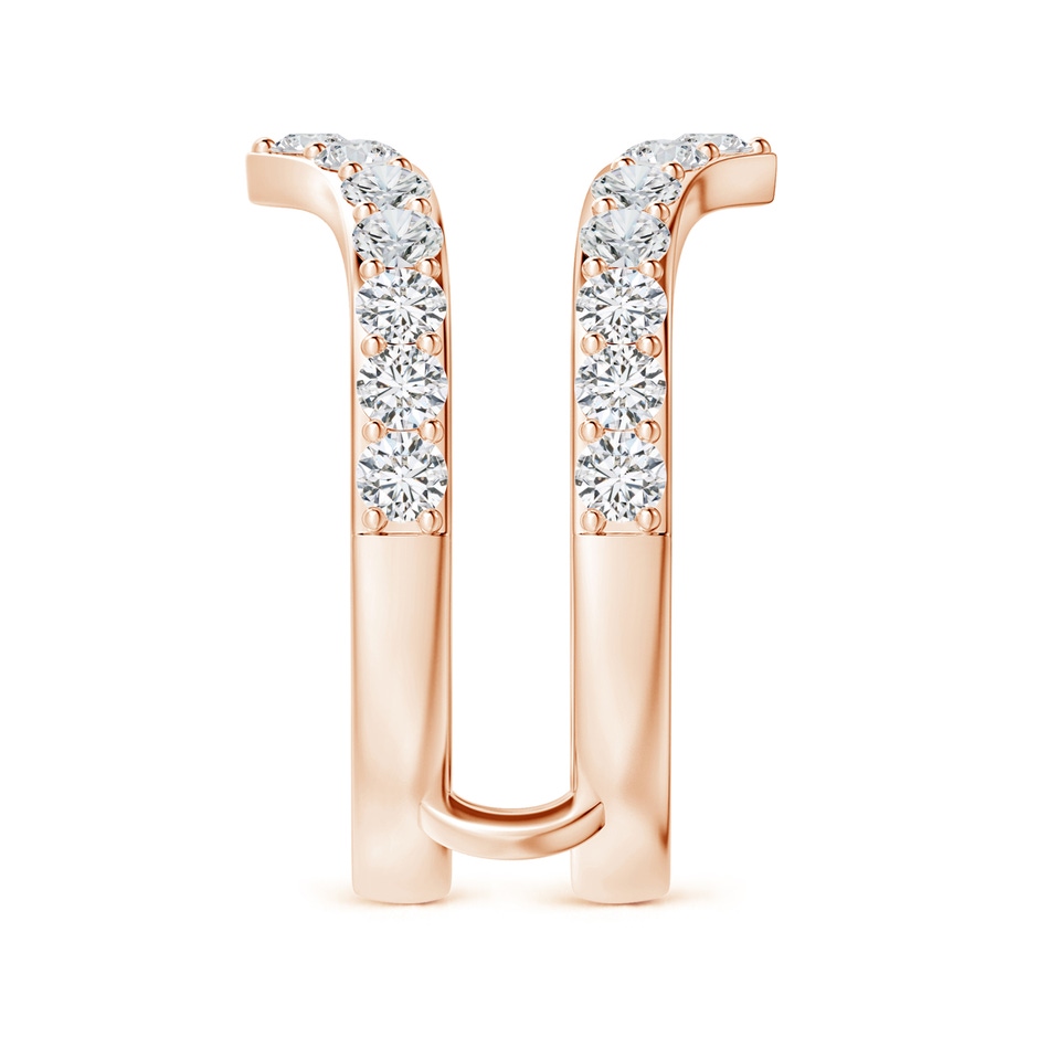 2.4mm HSI2 Diamond Chevron Ring Wrap in Rose Gold side 299
