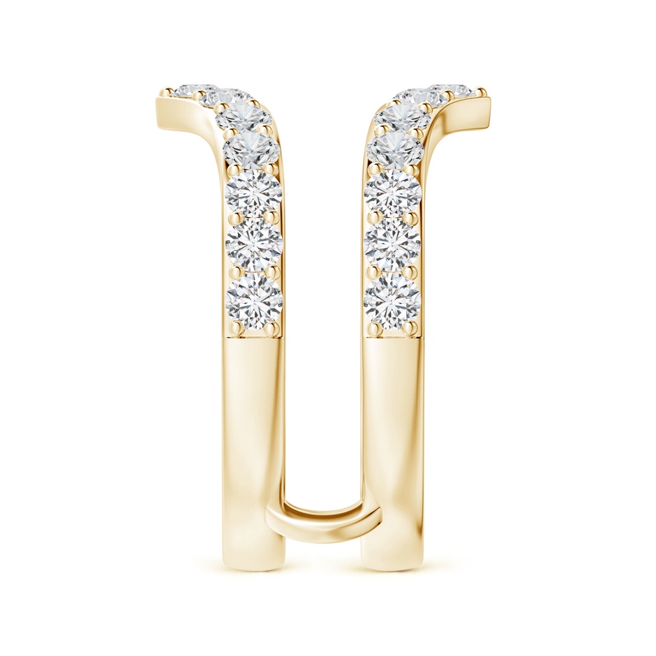 2.4mm HSI2 Diamond Chevron Ring Wrap in Yellow Gold side 299