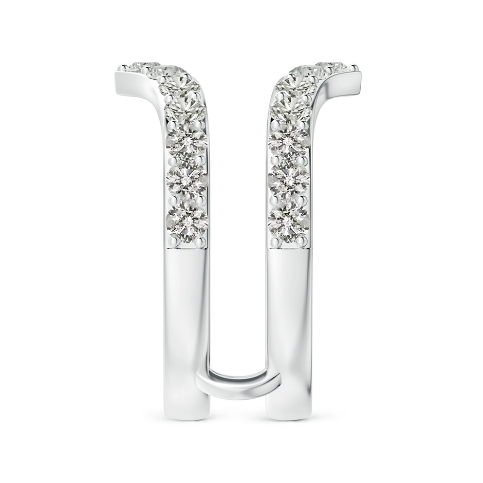 2.4mm KI3 Diamond Chevron Ring Wrap in White Gold side 299