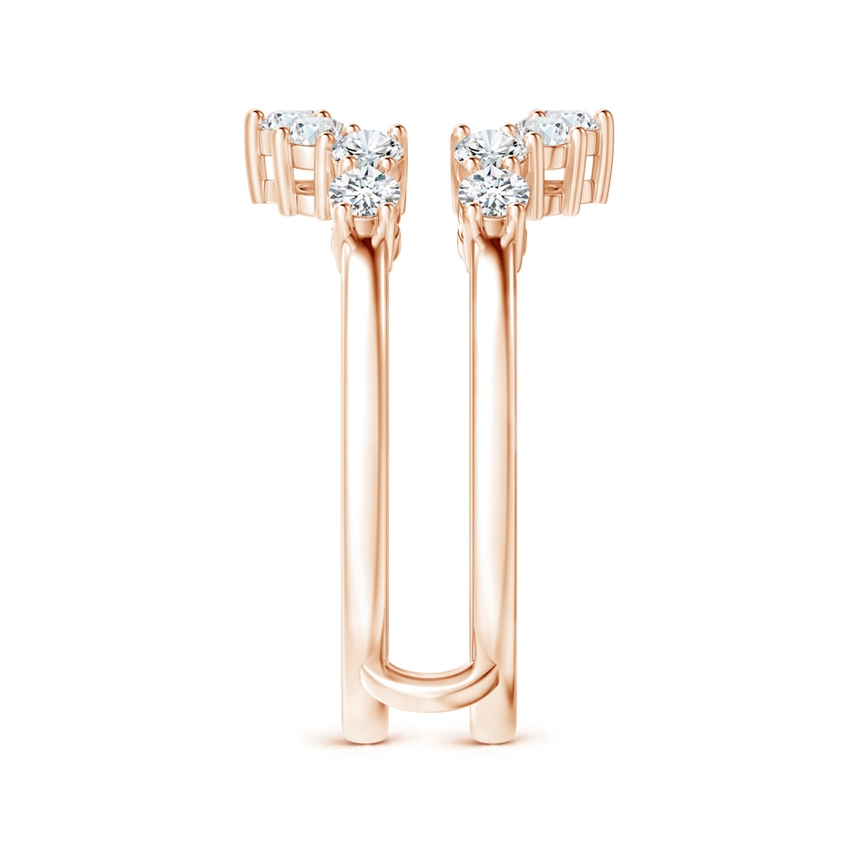 2.6mm GVS2 Diamond Sunburst Ring Wrap in Rose Gold side-2