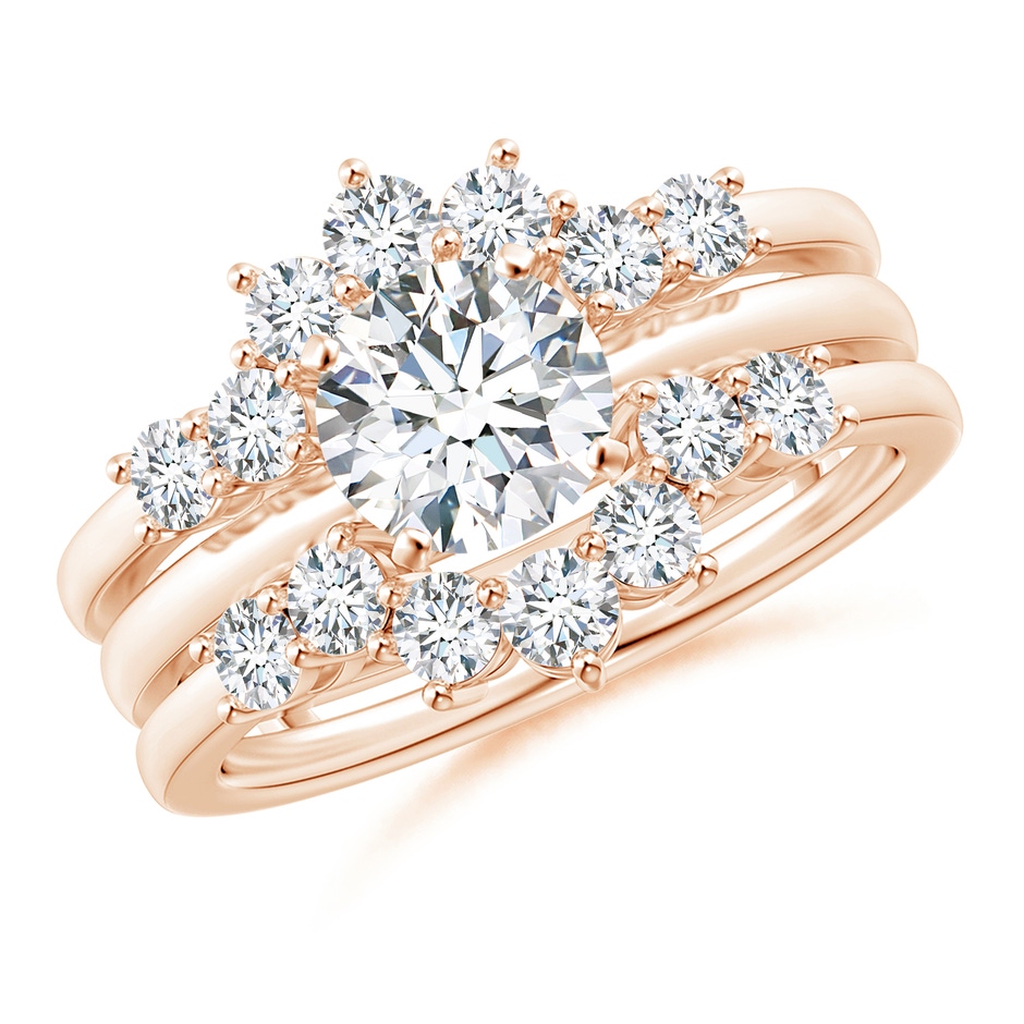 2.6mm GVS2 Diamond Sunburst Ring Wrap in Rose Gold side-3