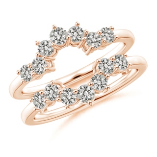 2.6mm KI3 Diamond Sunburst Ring Wrap in Rose Gold