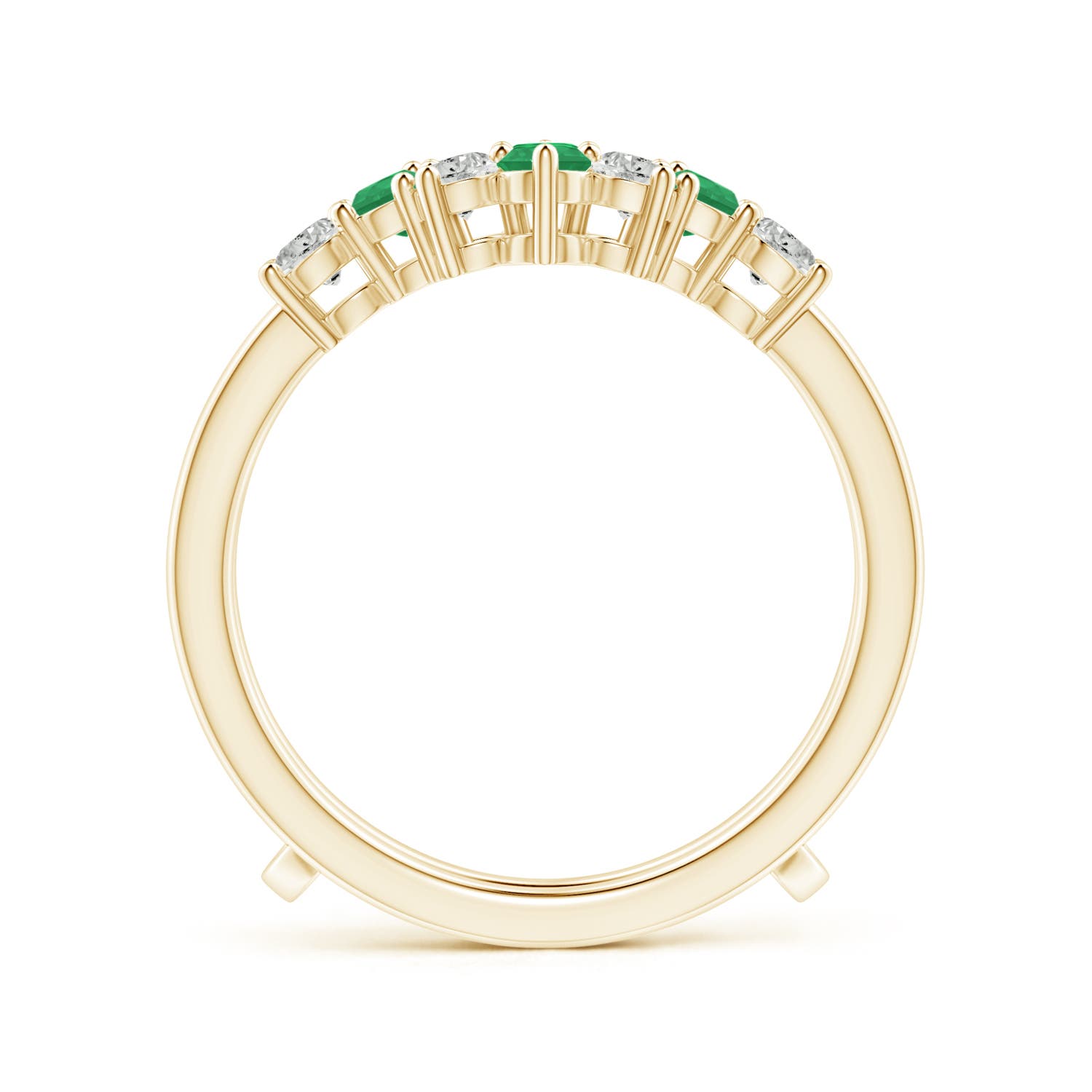 A - Emerald / 1 CT / 14 KT Yellow Gold