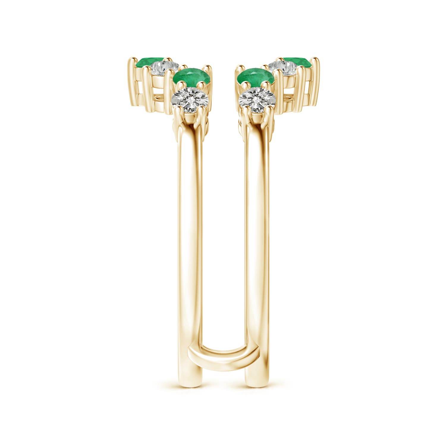 A - Emerald / 1 CT / 14 KT Yellow Gold