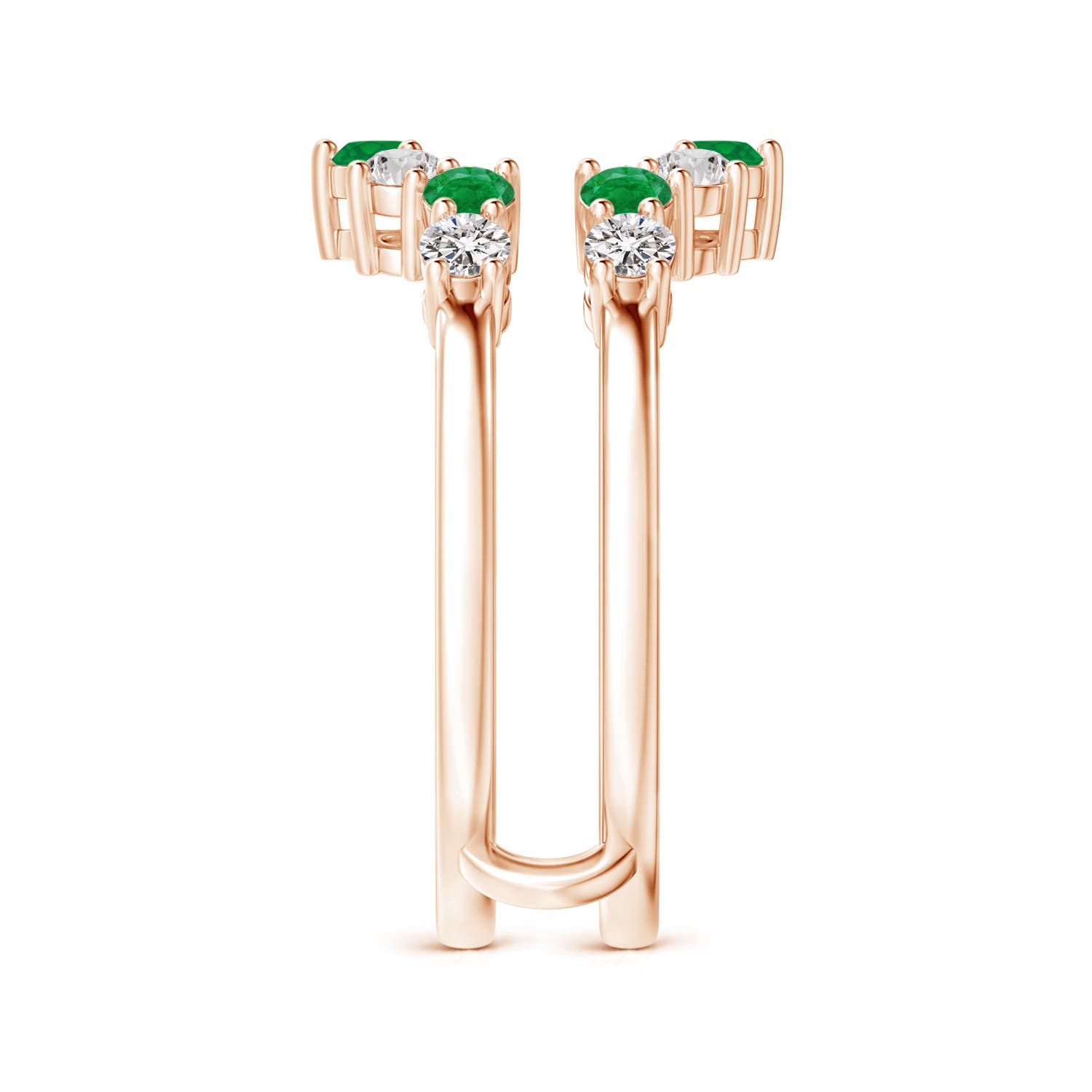 AA - Emerald / 1 CT / 14 KT Rose Gold